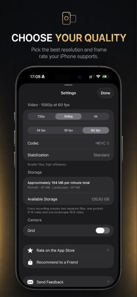 AspectTake app screenshot